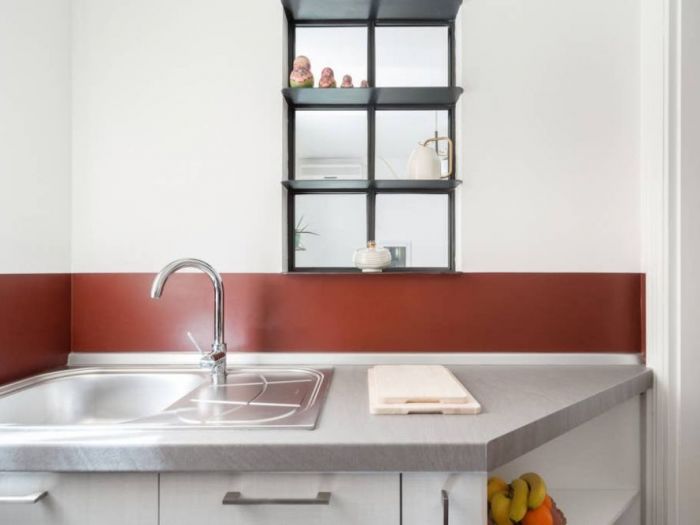 Archisio - Sara Gotti - Progetto Cucina rossa i 9 mq