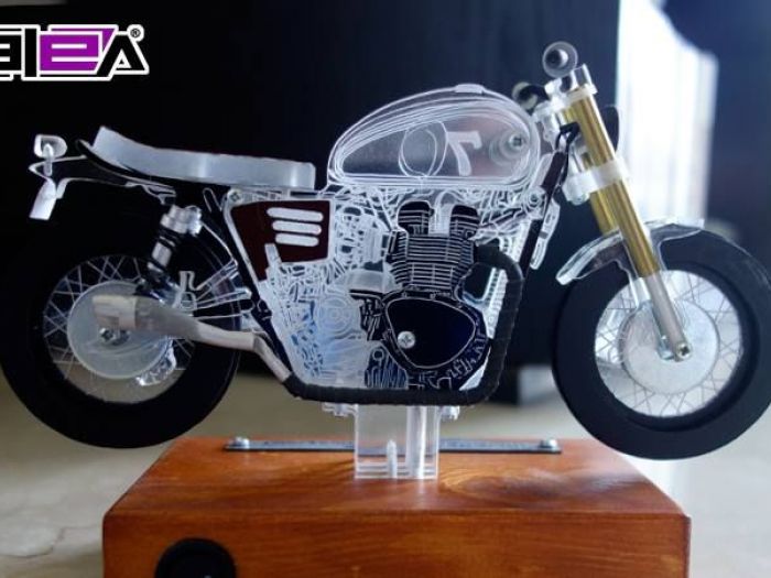 Archisio - Vala Lampade - Progetto Lampada motocicletta marca triumph