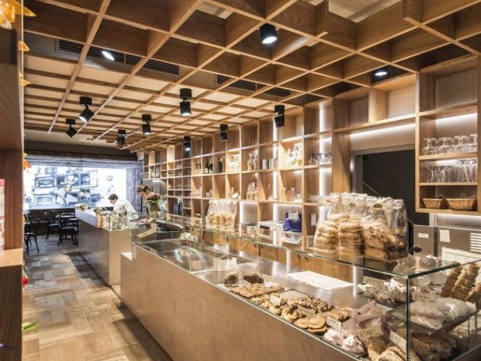 Archisio - Noa Network Of Architecture - Progetto Hofer da 1845 pasticceria ricca di tradizioni con atmosfera moderna
