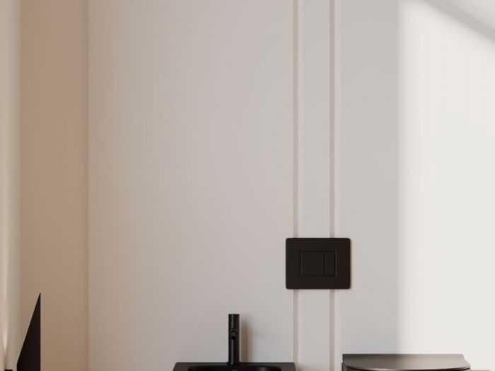 Archisio - Red Head Design - Progetto Bagno con lavanderia