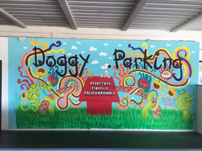 Archisio - Pictorixchel - Progetto Murales per struttura cinofila