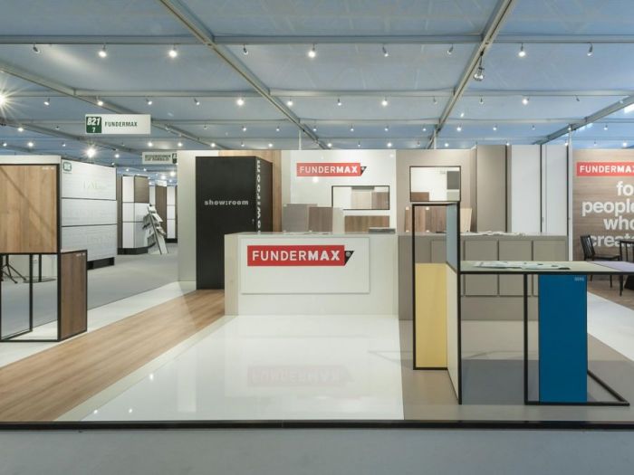 Archisio - Filippo Saponaro Architetto - Progetto Concept e progetto stand fundermax- scicam