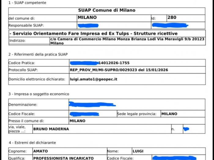 Archisio - Geometra Luigi Amato - Progetto Scia affitti brevi - immobili milano mi