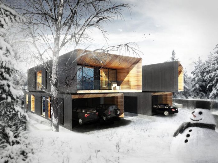 Archisio - Bicuadro - Progetto Ski lodge powder mountain lot 27 eden utah