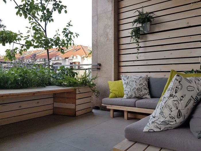 Archisio - Suingiardino Snc - Progetto Terrazzo bianco legno