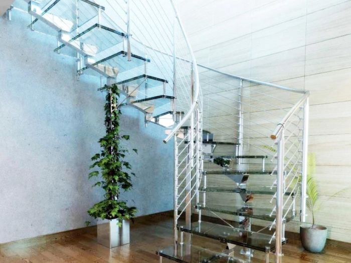 Archisio - Vetreria Artistica Tonazzi - Progetto Scale in vetro e acciaio