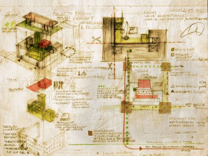 Archisio - Giulio Cucciniello - Progetto Palazzo frisini