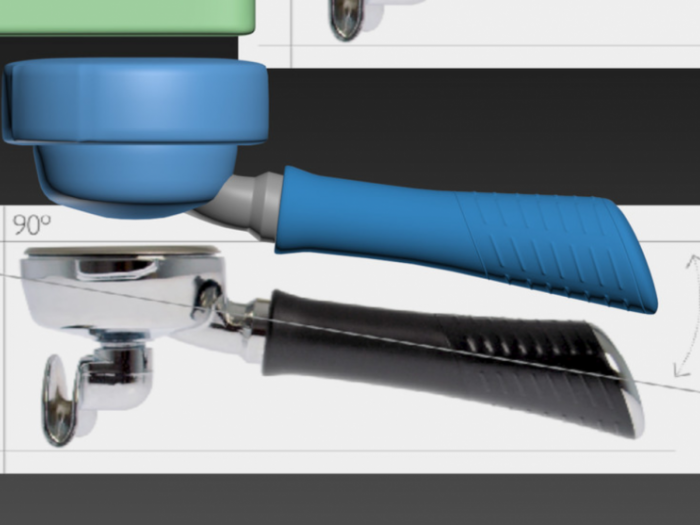 Archisio - 3d Gianluca Romano - Progetto Macchina da caff ascaso pro 3g - modellazione e rendering