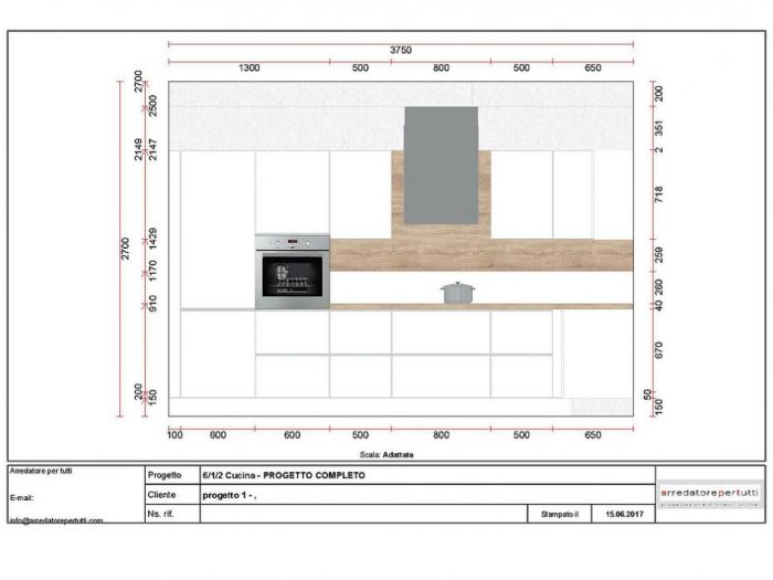 Archisio - Luca Riccardo - Progetto Cucina abitabile