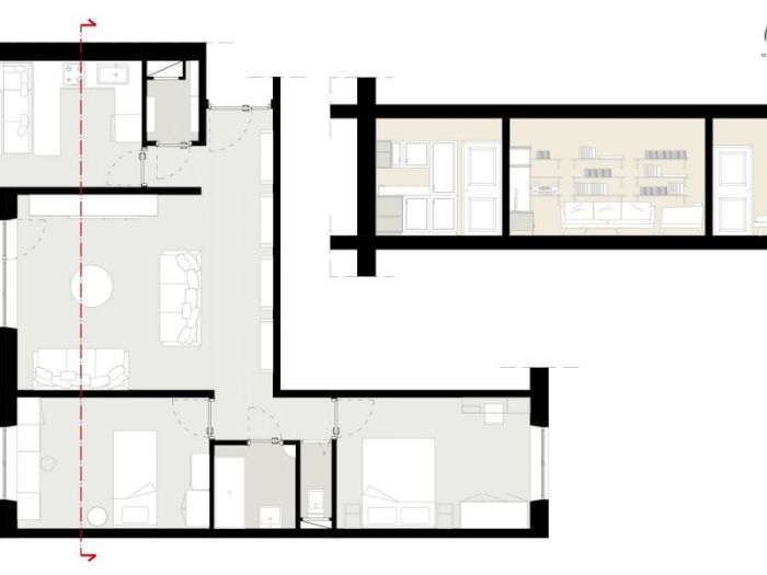 Archisio - Imago Architettura - Progetto Appartemento mosca