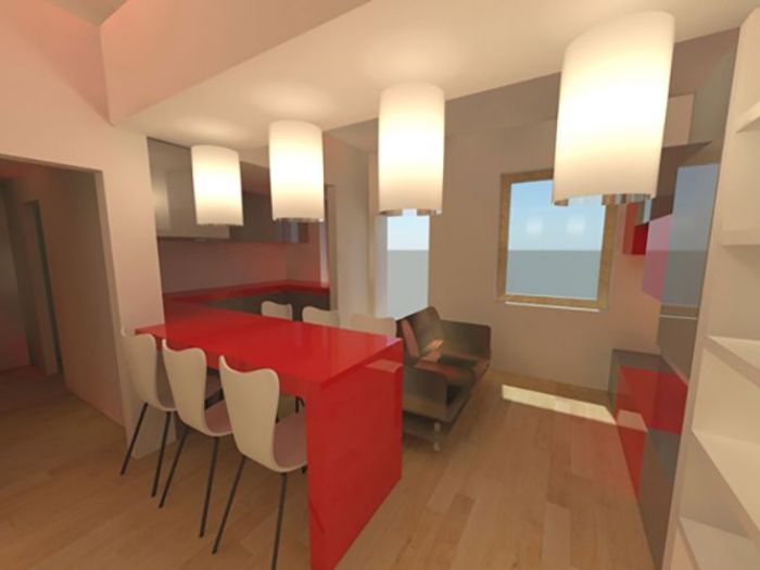 Archisio - Federico Berti Architetto - Progetto Ristrutturazione bilocale