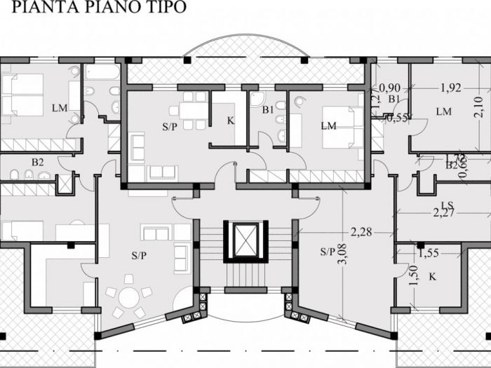 Archisio - Fortunarchitetti - Progetto Palazzina plurifamiliare comparto c1