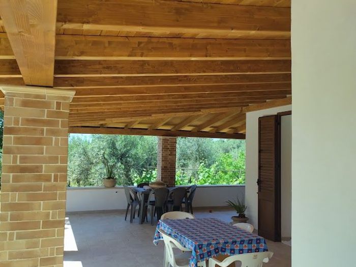 Archisio - Mancuso Legnami - Progetto Tettoia in legno lamellare