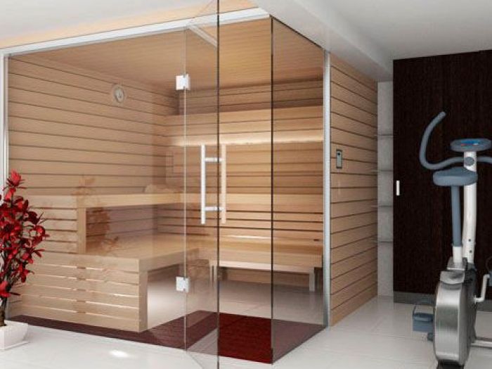 Archisio - Satiee Piscine spa - Progetto Sauna