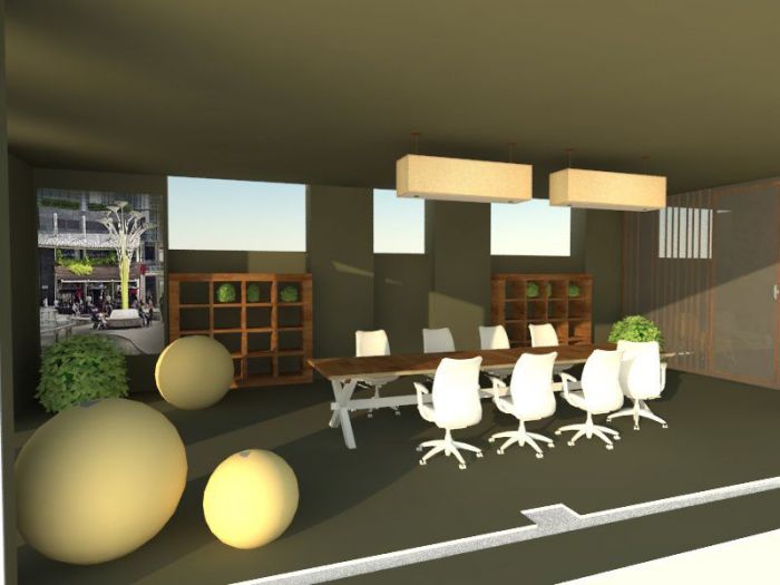 Archisio - Intrecciodilinee Creative Design Studio - Progetto Progettazione uffici e spazio vendita spaberg - arese