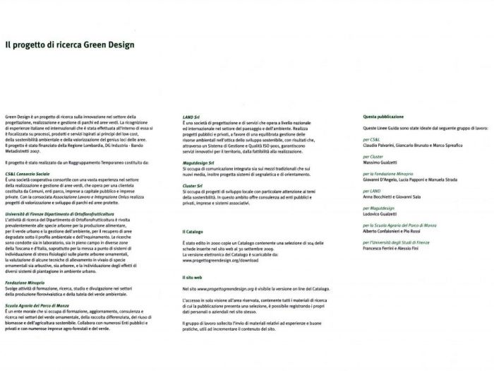 Archisio - Luca Righetto - Progetto Adozione di buone pratiche di progettazione giardini