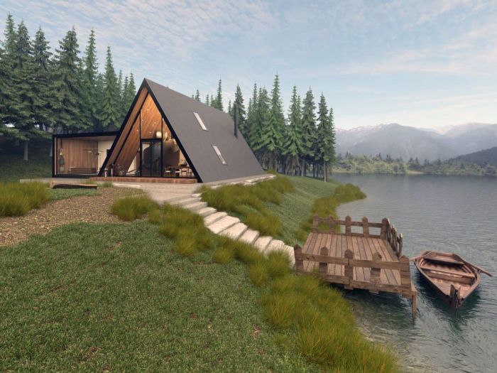 Archisio - Bruna Cristina Barbosa - Progetto Chalet in montagna