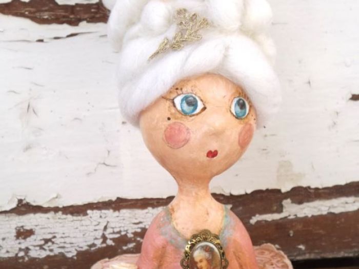 Archisio - Pupillae Art Dolls - Progetto Paper clay dolls maria antonietta regina di stile