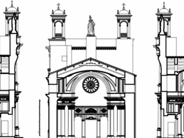 Archisio - Maurizio Loi - Progetto Rilevo della chiesa della madonna del carmine