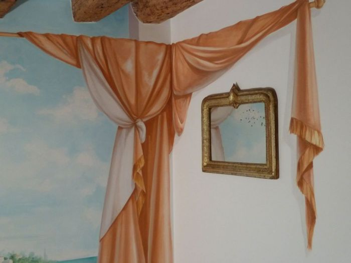 Archisio - Erica De Rosa - Progetto Trompe loeil con gabbiani e laguna veneziana