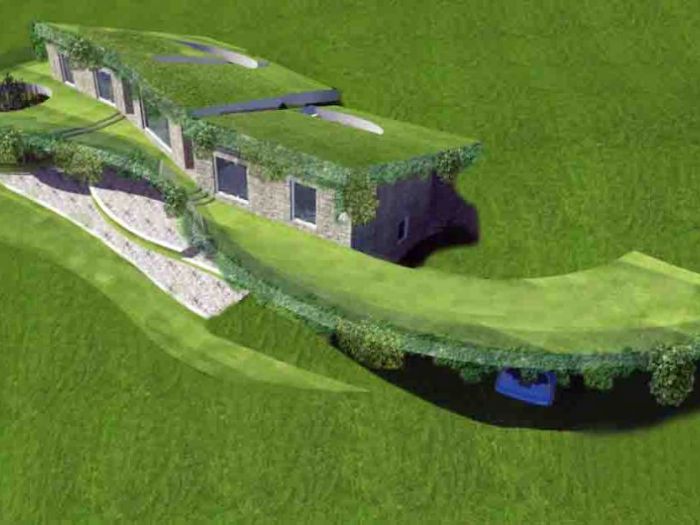 Archisio - Pstudio - Progetto Edificio inserito nel paesaggio