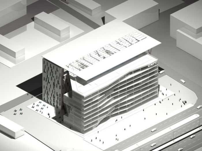 Archisio - Bicuadro - Progetto Headquarter ghana national petroleum company gnpc accra