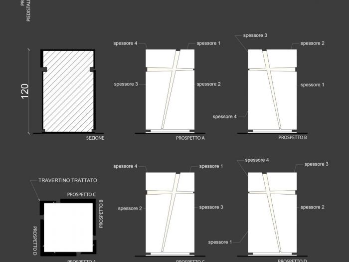 Archisio - Dam Architecture - Progetto Piedistallo p Pio