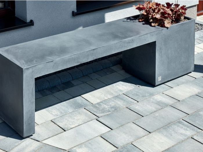 Archisio - D Materials - Progetto Regular bench-planter