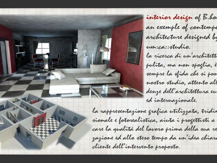 Archisio - Claudio Fontana - Progetto Interiordesign bhouse