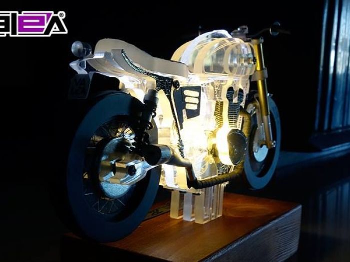 Archisio - Vala Lampade - Progetto Lampada motocicletta marca triumph