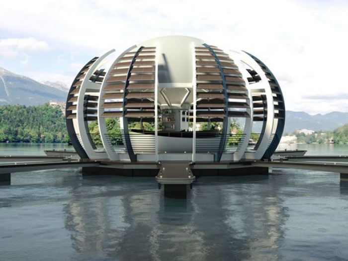 Archisio - Torrisi Procopio Architetti - Progetto Tst 01 floating kiosk marine parks lakes lagoons