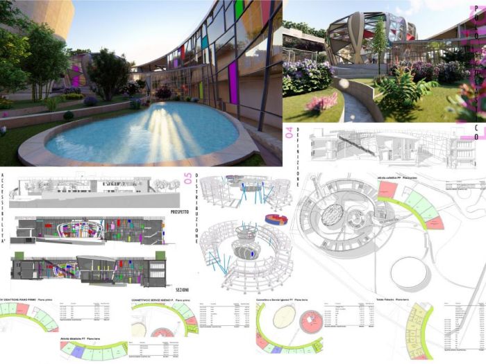 Archisio - Andrea Sorci Natural Living - Progetto Polo scolastico - concorso internazionale- 1 fase -laquila