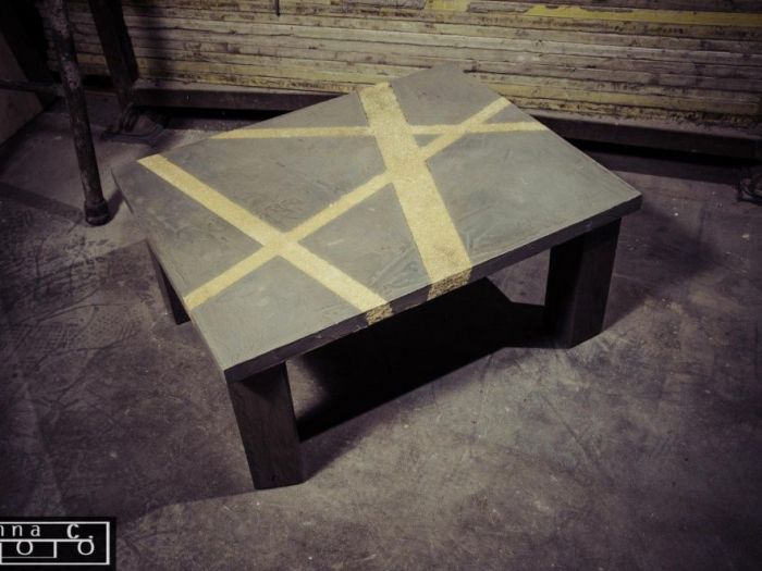 Archisio - Dinamikaworks - Progetto Tavolino con intarsi in segatura