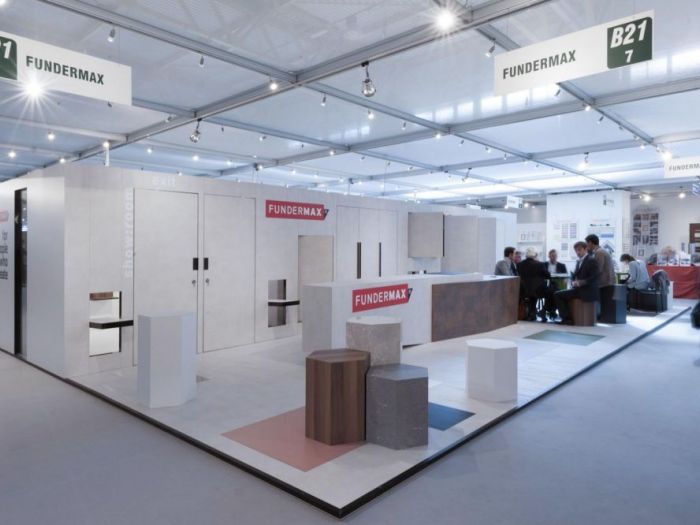 Archisio - Filippo Saponaro Architetto - Progetto Concept e progetto stand fundermax- scicam