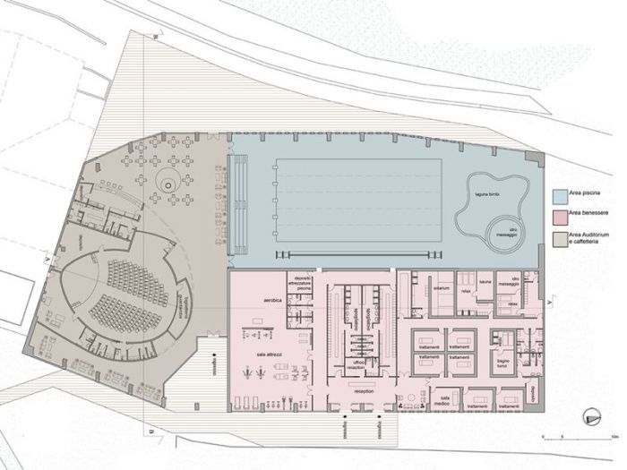 Archisio - Pasquale De Angelis - Progetto Concorso internazionale per la riconversione del palazzetto del ghiaccio in centro benessere