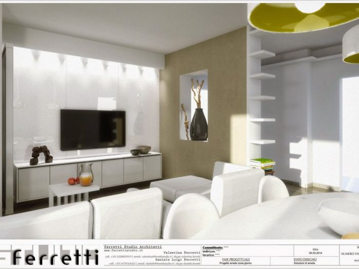 Archisio - Studio Ferretti - Progetto Arredo soggiorno