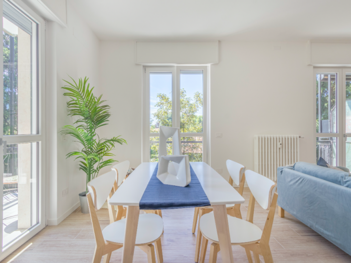 Archisio - Eukalipto Studio - Progetto Home staging completo e servizio fotografico su appartamento vuoto - trilocale ausonio