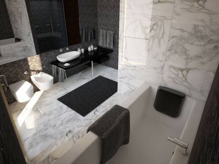 Archisio - Carpenteria Fabbro Alma - Progetto Marmo per bagni