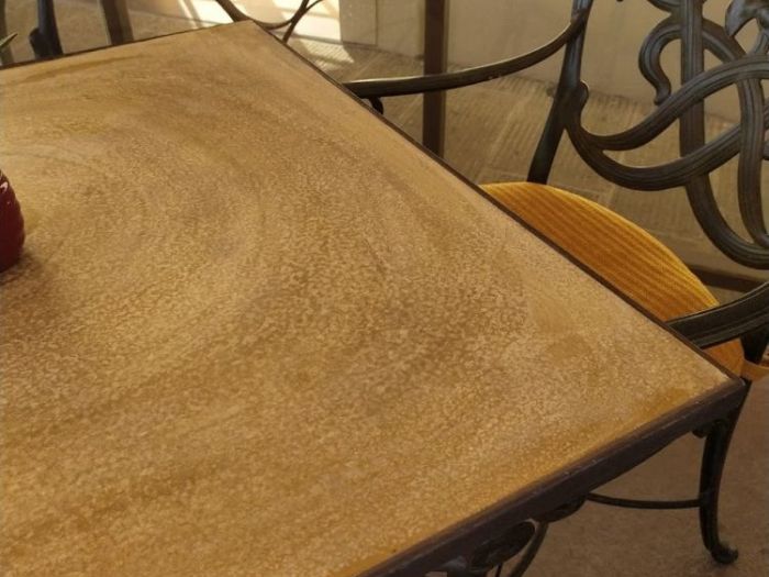 Archisio - Orkart - Progetto Piani tavolo in marmo dorato