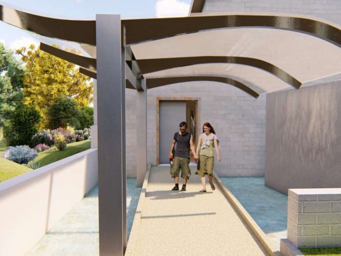 Archisio - Andrea Sorci Natural Living - Progetto Ipotesi progetto di ripristino di un capannone a borghetto flaminio rm per la sede museale della fondazione