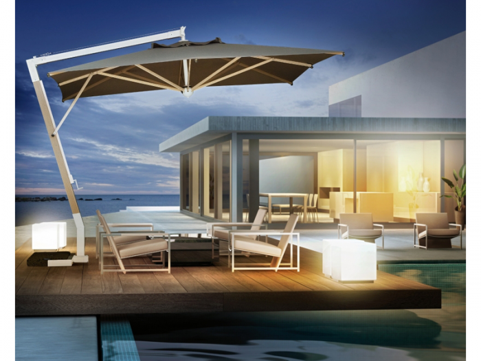 Archisio - Tende Nico Design - Progetto Progetti ombrelloni a braccio laterale