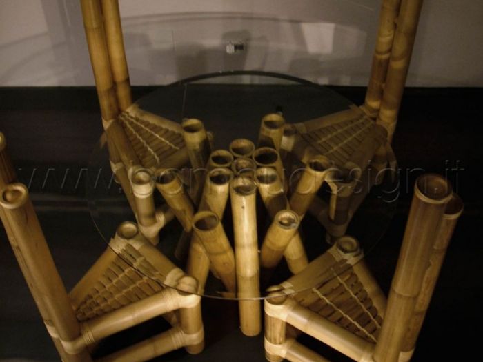 Archisio - Bambu Design - Progetto Tavoli basi tavolo sedie poltroncine