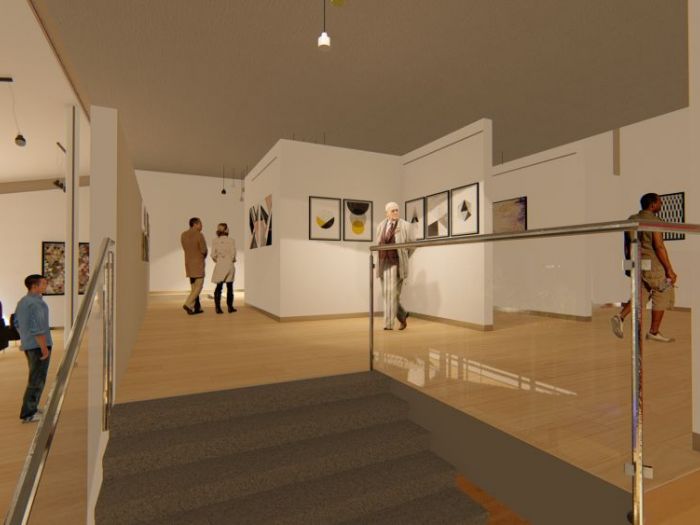 Archisio - Andrea Sorci Natural Living - Progetto Ipotesi progetto di ripristino di un capannone a borghetto flaminio rm per la sede museale della fondazione