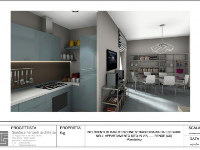 Archisio - Gianluca Ferranti - Progetto Appartamento 80 mq