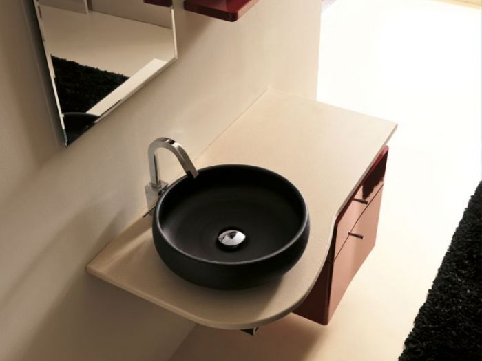 Archisio - Stile Libero srl - Progetto Lavabi da bagno effetto materico