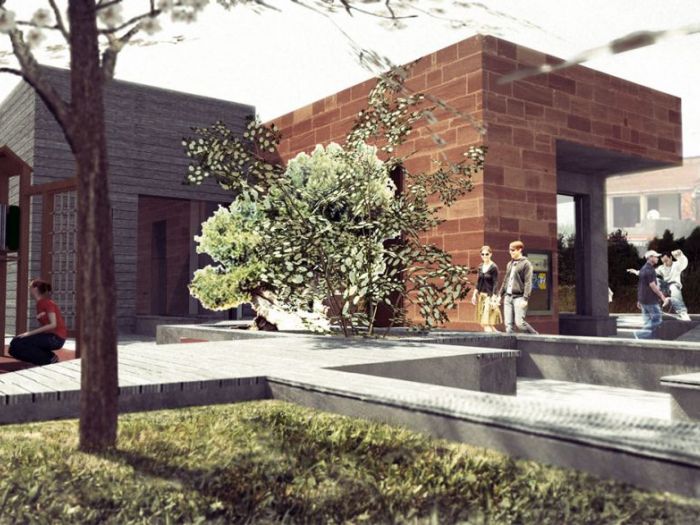 Archisio - Studio Ferretti - Progetto Ufficio postale tergu