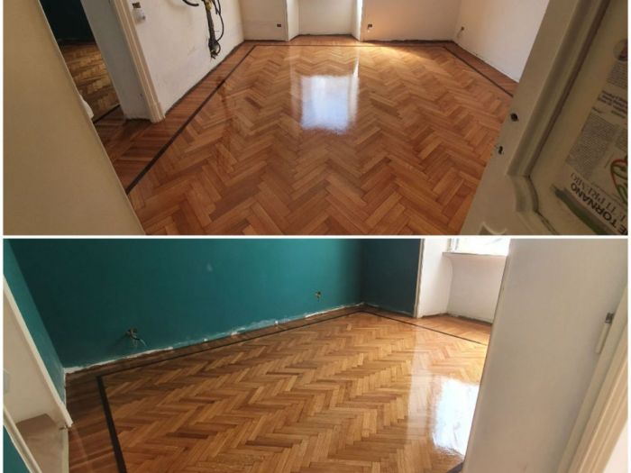 Archisio - Parquettista Roma - Progetto Restauro parquet massello con levigatura e verniciatura