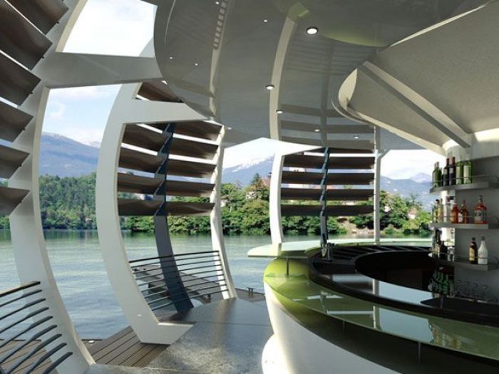 Archisio - Torrisi Procopio Architetti - Progetto Tst 01 floating kiosk marine parks lakes lagoons