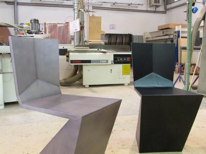 Archisio - Onda Arredamenti - Progetto Tavolini sedie mensole armadi arredo casa e rivestimento in legno per yacht