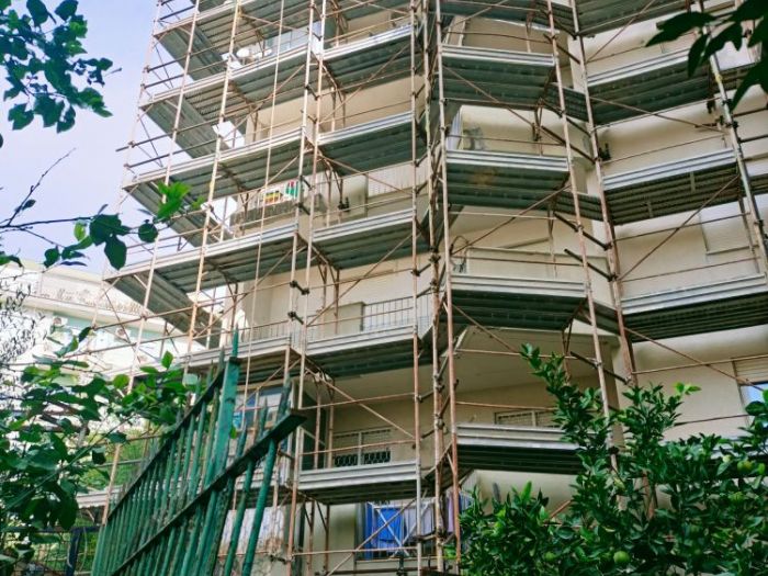 Archisio - Fontana Giovanni Ponteggi - Progetto Montaggio ponteggio telai e tubi e giunti